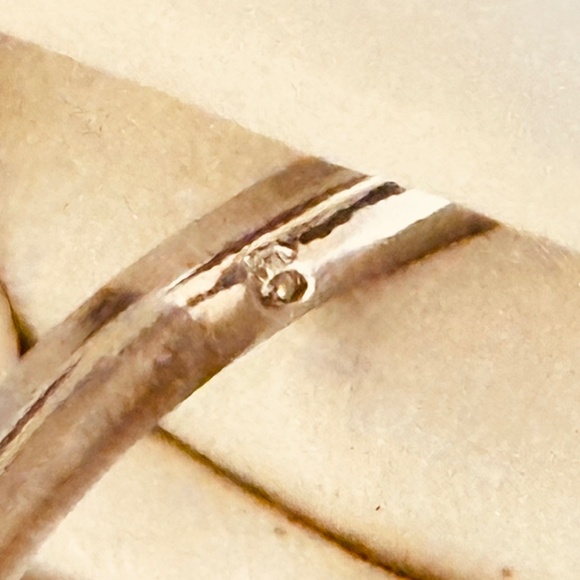 Silver Tone Heart & Cross Ring Open & Adjustable Vintage - Picture 12 of 12